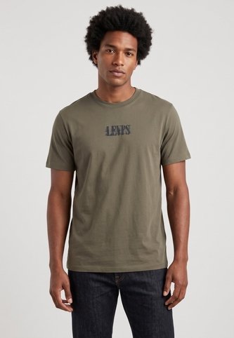 Camiseta Levi's Graphic Crewneck Verde Oliva Levis