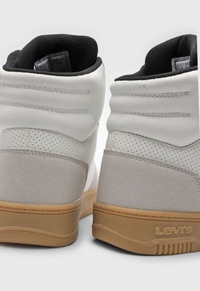 Tenis Lifestyle Blanco-Gris-Crema Levi's Drive Hi 2