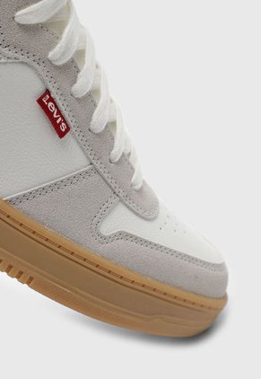 Tenis Lifestyle Blanco-Gris-Crema Levi's Drive Hi 2