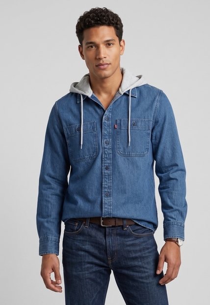 Sobrecamisa Denim Levi's The Worker Índigo Medio