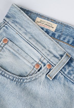 Jean Levi's 555 Relaxed Straight Fit Índigo Claro