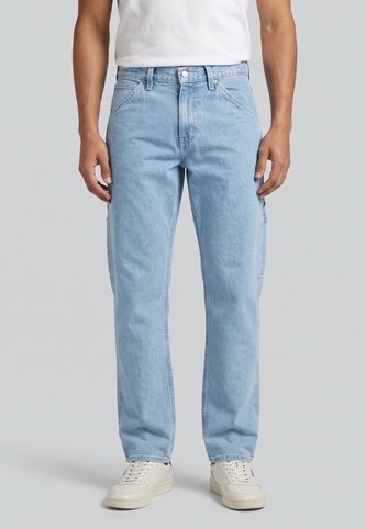 Jean Levi's 555 Relaxed Straight Carpenter Fit Índigo Claro Levis
