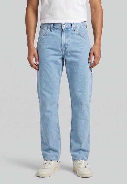 Jean Levi's 555 Relaxed Straight Carpenter Fit Índigo Claro