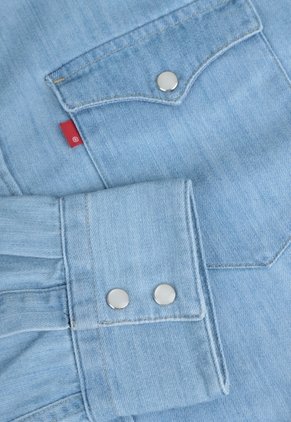Camisa Denim Levi's The Barstow Western Índigo Claro