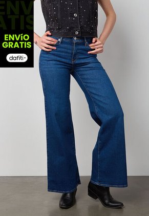 Jean Levi's 318 Shaping Wide Leg Fit índigo Medio
