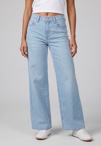Jean Levi's 728 Wide Leg Fit Índigo Claro Levis