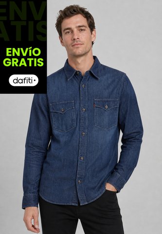 Camisa Denim Levi's Relaxed Western Índigo Medio Levis