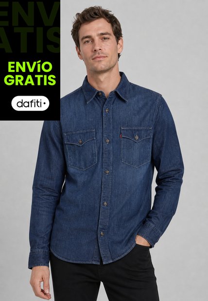Camisa Denim Levi's Relaxed Western Índigo Medio