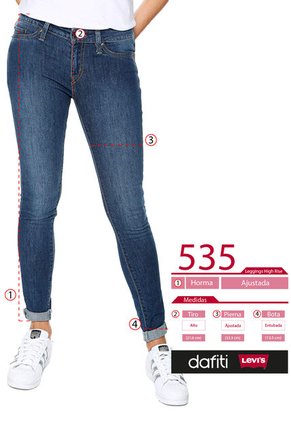 Jean Azul Levi's 535 Skinny Fit