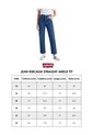 Jean Levi's Ribcage Straight Ankle Fit Índigo Oscuro de Levis