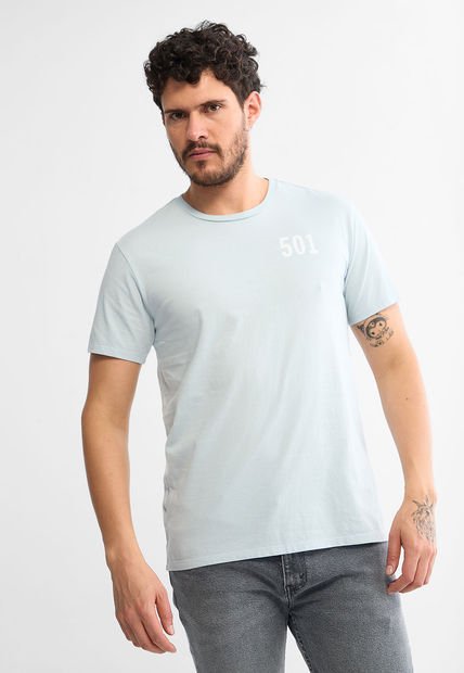 Camiseta Celeste Claro-Blanco Levi's