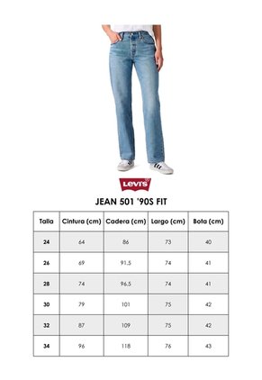 Jean Levi's 501 '90S Fit Gris Oscuro