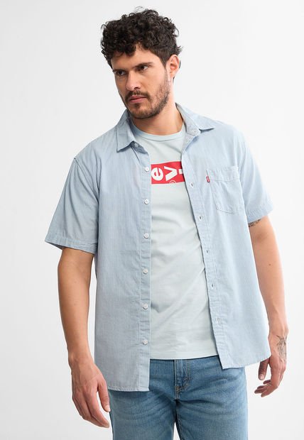 Camisa Azul-Blanco Levi's