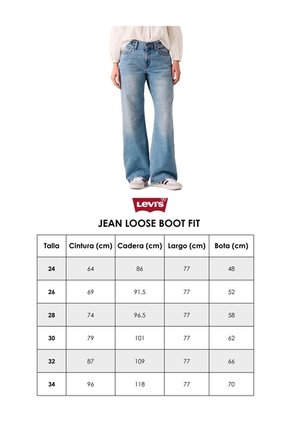Jean Levi's Loose Boot Fit Azul