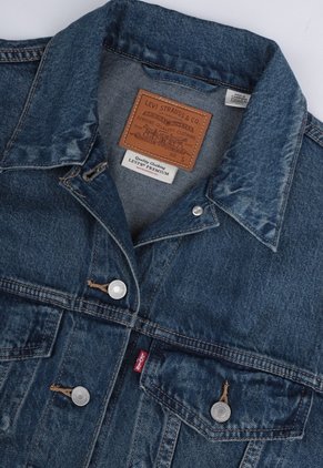 Chaqueta Denim Levi's Shrunken 90's Trucker Índigo Medio