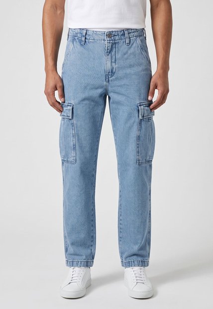 Jean Levi's XX Cargo Straight Fit Índigo Claro