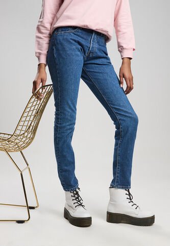 Jean Levi's 501 Skinny Fit Índigo Medio Levis