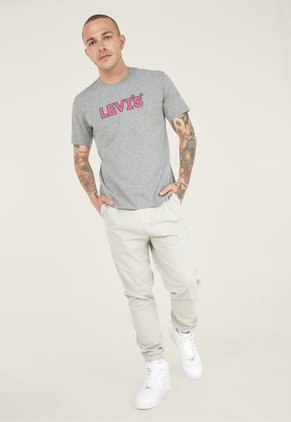 Camiseta Gris-Rosa-Negro Levi's Graphic
