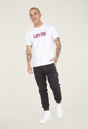 Camiseta Blanco-Rosa-Negro Levi's Graphic