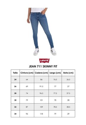 Jean Levi's 711 Skinny Fit Índigo Oscuro
