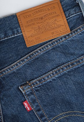 Jean Levi's 555 Relaxed Straight Fit Índigo Oscuro