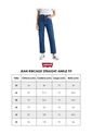 Jean Levi's Ribcage Straight Ankle Fit Índigo Oscuro de Levis