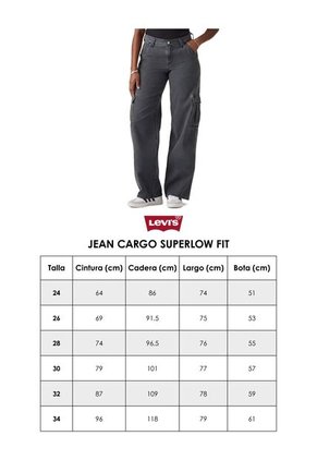 Jean Cargo Levi's Superlow Fit Marfil