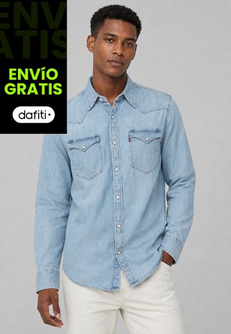 Camisa Denim Levi's Barstow Western Índigo Claro Levis
