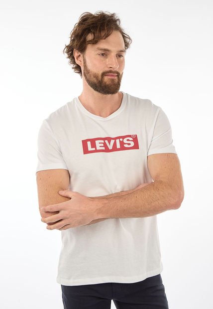 Camiseta Blanco-Rojo Levi's