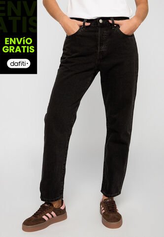 Jean Levi's 501 Original Cropped Fit Negro Levis