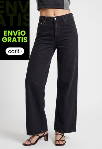 Jean Levi's Ribcage Wide Leg Fit Negro Levis
