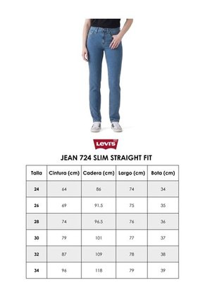 Jean Levi's 724 Slim Straight Fit Caqui