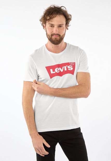 Camiseta Blanco-Rojo Levi's