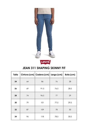 Jean Levi's 311 Shaping Skinny Fit Blanco