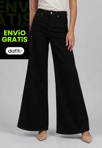 Jean Levi's 318 Shaping Wide Leg Fit Negro Levis