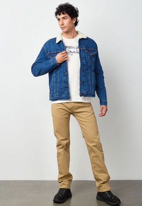Chaqueta Denim Levi's Sherpa Trucker Índigo Medio