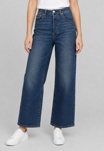Jean Levi's Ribcage Straight Ankle Fit Índigo Oscuro Levis