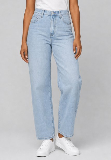 Jean Levi's Easy Dad Straight Fit Índigo Claro