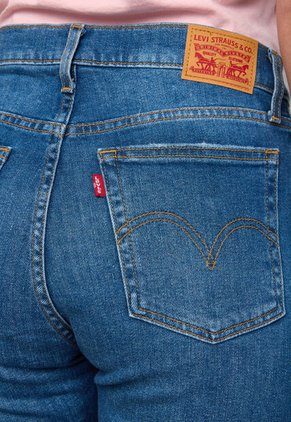 Jean Levi's Wedgie Straight Fit Índigo Medio