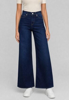 Jean Levi's 318 Shaping Wide Leg Fit Índigo Medio