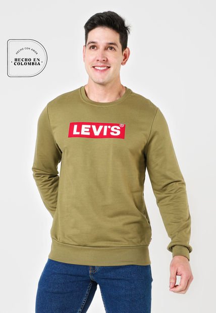 Buzo Verde Oliva-Rojo-Blanco Levi's