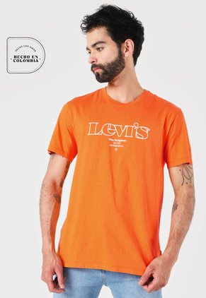 Camiseta Naranja-Blanco Levi's