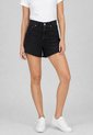 Short Denim Levi's Ribcage Zip Negro de Levis