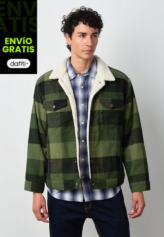 Chaqueta Levi's Plaid Verde Levis