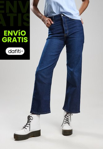 Jean Levi's Ribcage Straight Ankle Fit Índigo Oscuro Levis