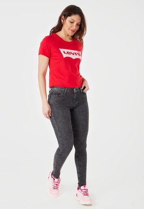 Jean Gris Levi's 710 Super Skinny Fit