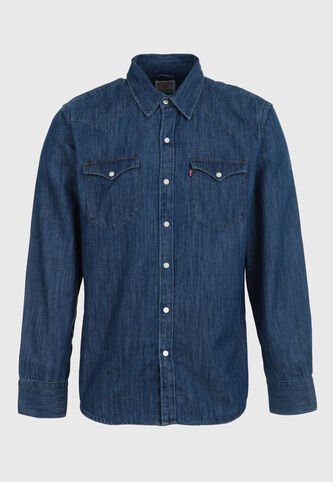 Camisa Denim Levi's Barstow Western Índigo Oscuro Levis
