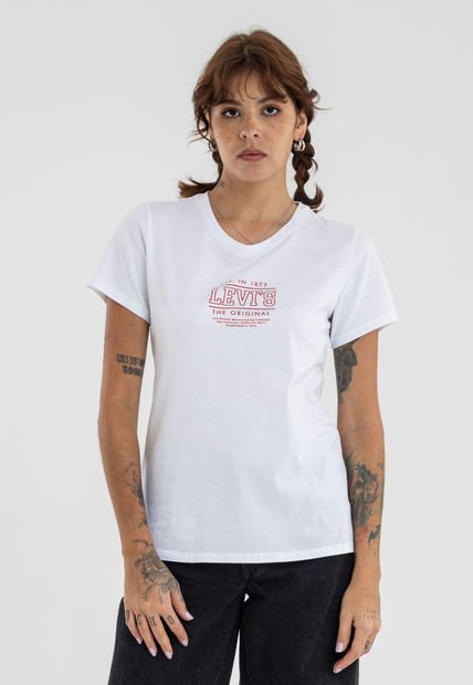 Camiseta Blanco-Rojo Levi's