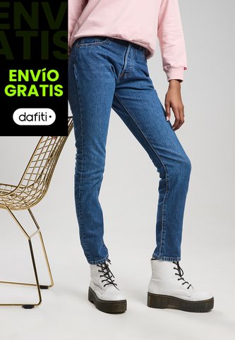 Jean Levi's 501 Skinny Fit Índigo Medio Levis