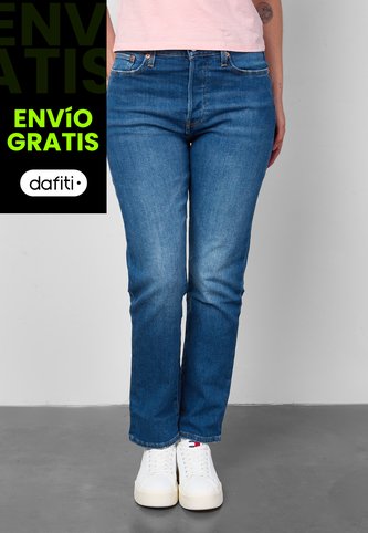 Jean Levi's Wedgie Straight Fit Índigo Medio Levis